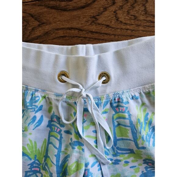 Lilly Pullizter Tropical Linen Palazzo Wide Leg Pants Women's Size XS Resort - Picture 4 of 11